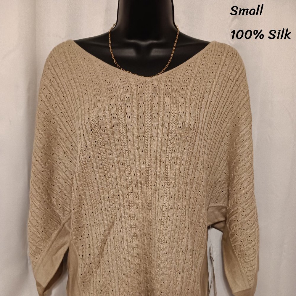 DB Life silk khaki sweater